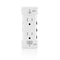 Leviton Duplex Straight Blade Receptacle, 5-15R, 15 A, 125V AC, 2 Pole, 3 Wire, Self-Grounded E5325-0SW - alternate 1